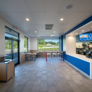 Seating area at Sonic on Bass Road