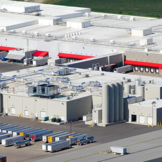 Aerial of Fluid Milk Dairy Processing